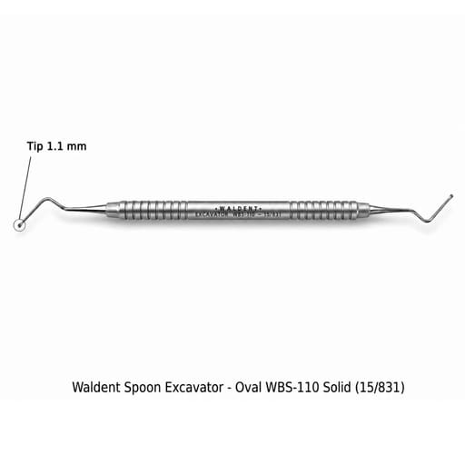 Waldent Spoon Excavator - Oval (Solid)