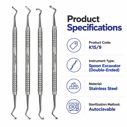 Waldent Spoon Excavators - Set of 4 (K15/9)