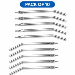 Waldent Stainless Steel 3-Way Dental Syringe Tips (Pack of 10)