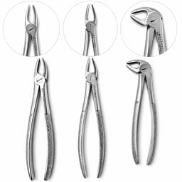 Waldent Standard Tooth Extraction Forceps - Set of 10 (K1/12) - 2