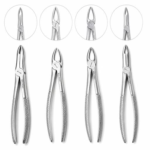 Waldent Standard Tooth Extraction Forceps - Set of 10 (K1/12)