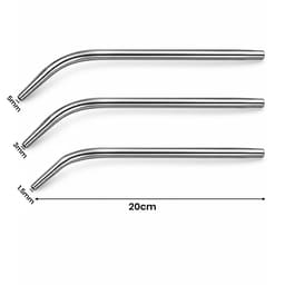 Waldent Suction Tube Curved 20cm - 2