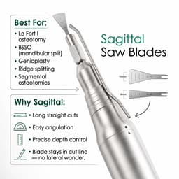 Waldent Surgical Bone Saw Handpiece - Sagittal (Front & Back Cutting Motion) | DGZ-S - 4