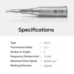 Waldent Surgical Bone Saw Handpiece - Sagittal (Front & Back Cutting Motion) | DGZ-S - 3