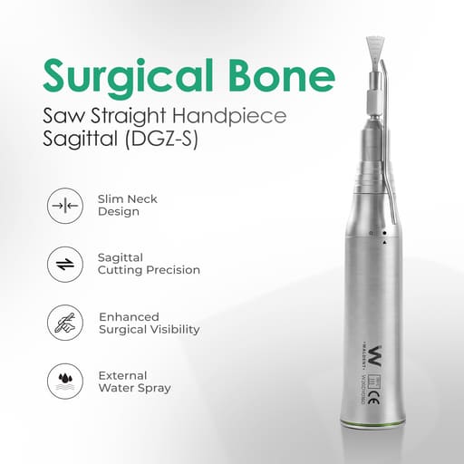 Waldent Surgical Bone Saw Handpiece - Sagittal (Front & Back Cutting Motion) | DGZ-S