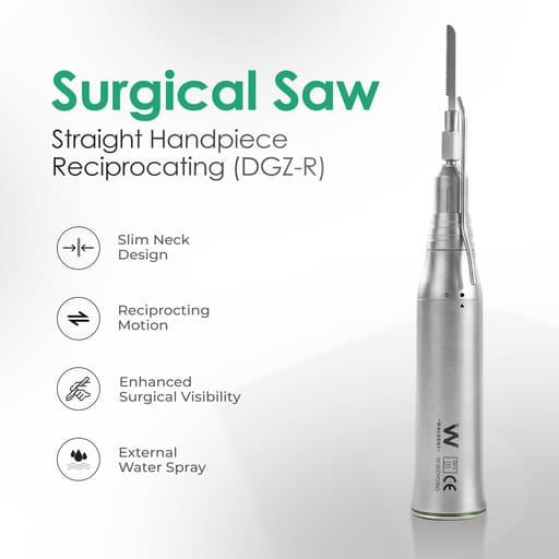 Waldent Surgical Saw Handpiece - Reciprocating (Up & Down Cutting Motion) | DGZ-R