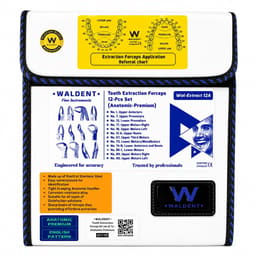 Waldent Tooth Extraction Forcep Kit set of 12 - Anatomic Premium (K1/10) - 2