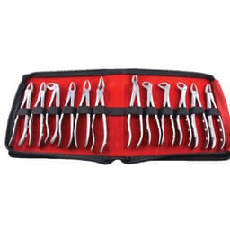 Waldent Tooth Extraction Forcep Kit set of 12 - Anatomic Ultra (K1/11)