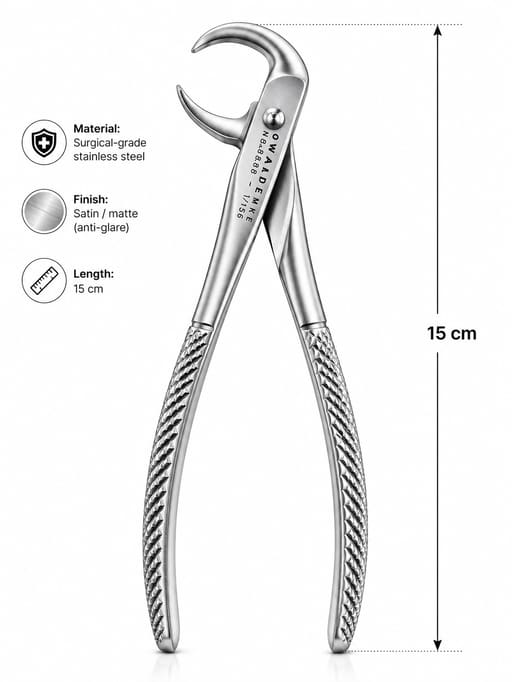 Waldent Tooth Extraction Forceps Lower Molars No. 86B (1/166)