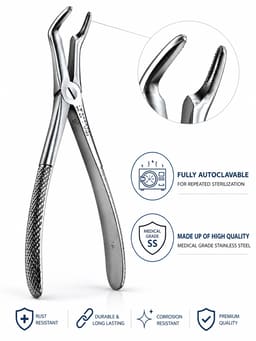 Waldent Tooth Extraction Forceps Lower Roots No. 45 (1/162) - 4