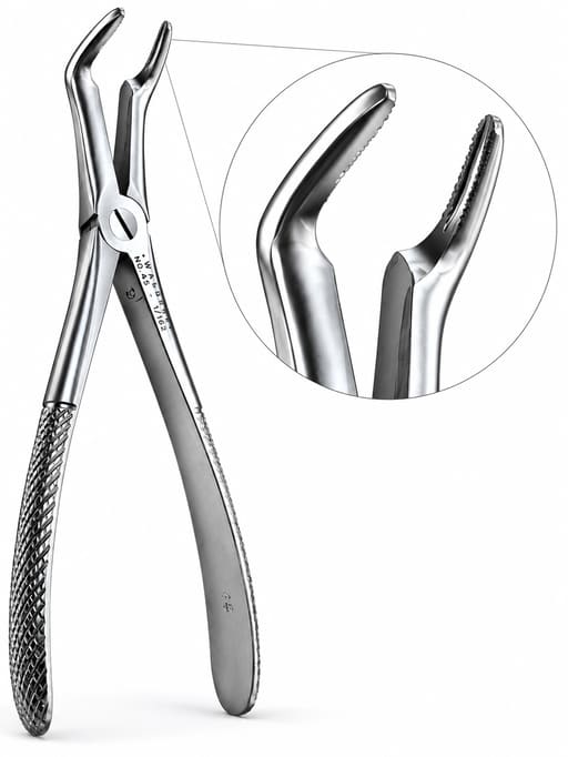 Waldent Tooth Extraction Forceps Lower Roots No. 45 (1/162)