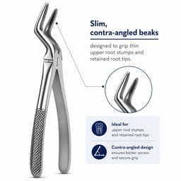Waldent Tooth Extraction Forceps Upper Roots No. 197 (1/164) - 5