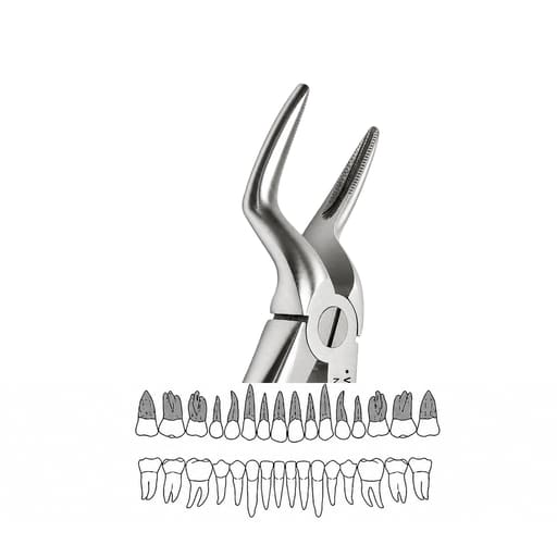 Waldent Tooth Extraction Forceps Upper Roots No. 897 (1/168)