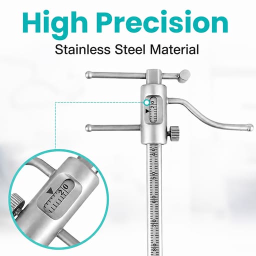 Waldent VDO Gauge | Vertical Dimension of Occlusion Measuring Instrument for Prosthodontics & Implant Dentistry (60/110) 