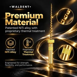 Waldent Wal-flex Plus Gold Rotary Files - Assorted - 7