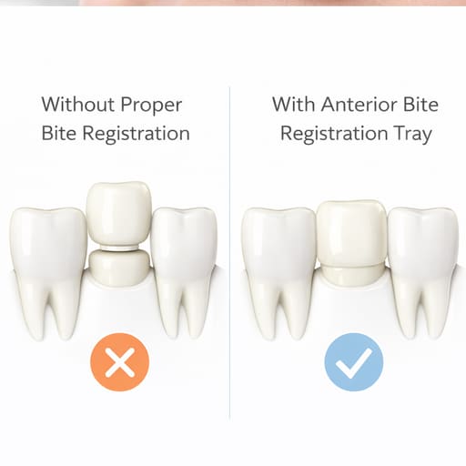 Oro Bite Registration Trays - Anterior (Pack of 35)