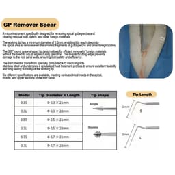 HN Dental GP Spikes Gutta Percha Remover - 6