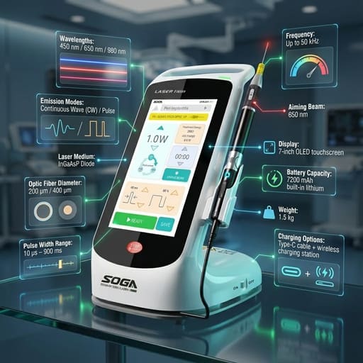 Soga iLaser 1 Triple Wavelength Soft Tissue Diode Laser