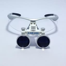 Endoking Dental Loupes 3.5x With Plastic Frame (Led HeadLight Free) -Silver