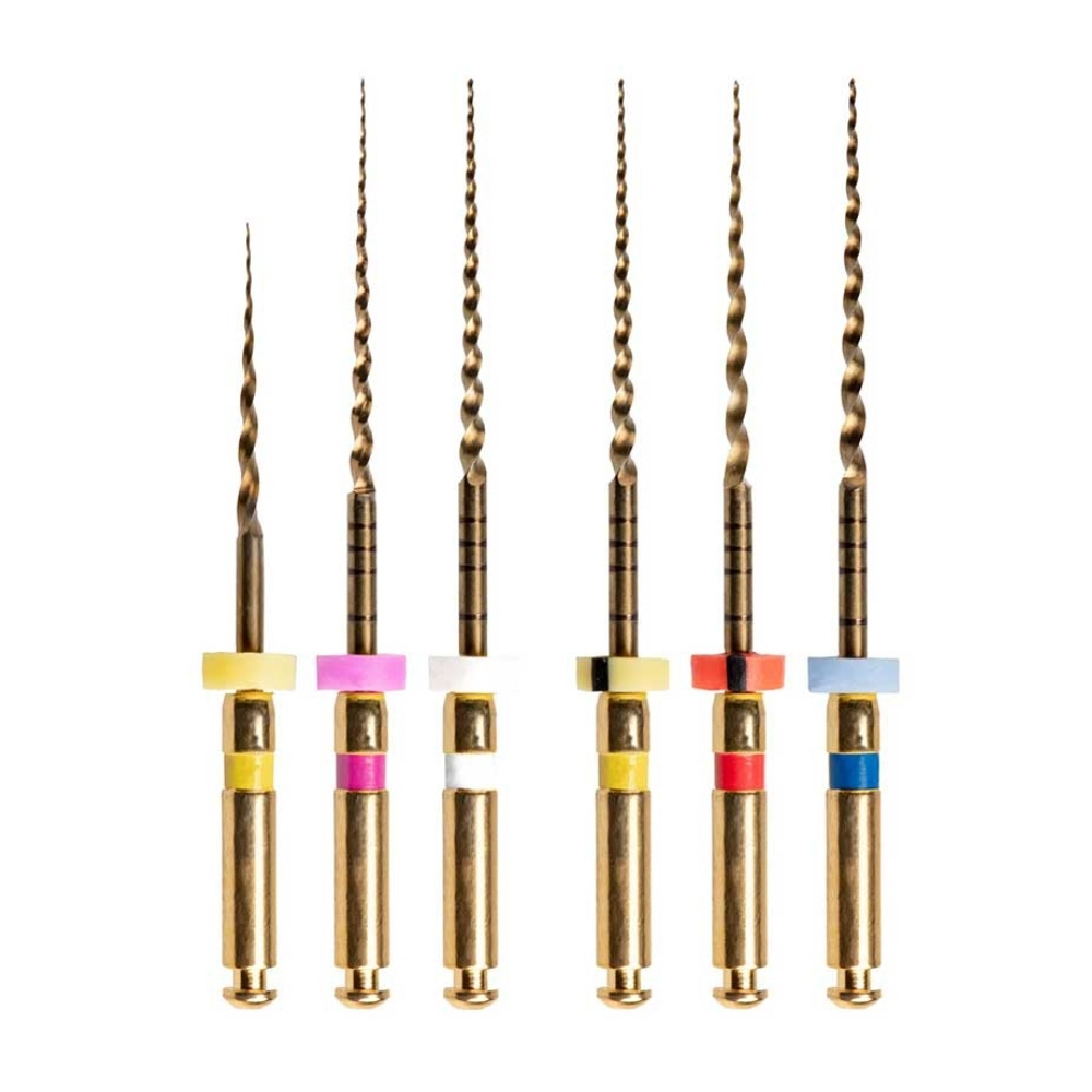 Woodpecker Endo Plus Gold Rotary File 25mm Assorted (W0-W4)