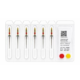 DentsMind DM-F1 NiTi Gold Rotary Files 21mm - 25/4% (Pack of 6)