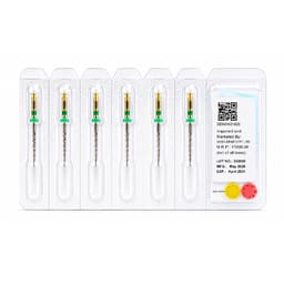 DentsMind DM-F1 NiTi Gold Rotary Files 21mm - 35/4% (Pack of 6)