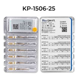 DentsMind DM-F1 NiTi Gold Rotary Files 25mm - 15/6% (Pack of 6)