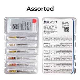 DentsMind DM-F1 NiTi Gold Rotary Files - 25mm (Pack of 6) - 8