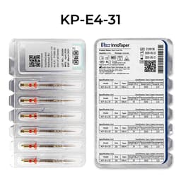 DentsMind InnoTaper NiTi Gold Rotary Files 31mm - E4 (Pack of 6)