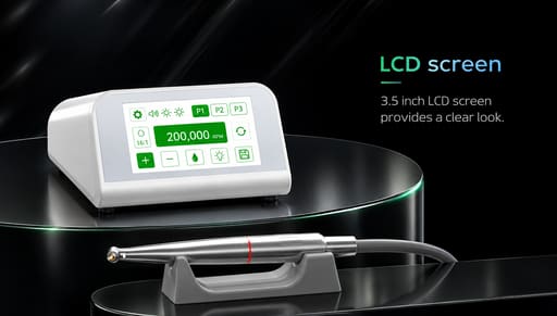 Woodpecker MT2 Dental Brushless Electric Motor With 1:5 LED Contra Angle Handpiece
