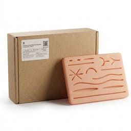 iDENTical Silicone Suture Practice Pad with 14 Pre-cuts- Type B