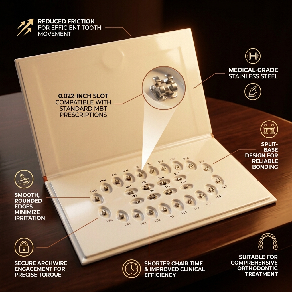 Yammi Orthodontic Self Ligating Metal Brackets Kit