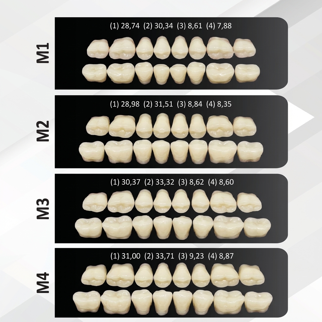 Rubydent CompacZahn Acrylic Denture Teeth A3 (Set of 28)