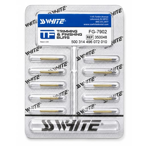 SS White Trimming & Finishing Bur-12 Blades (Pack of 10)