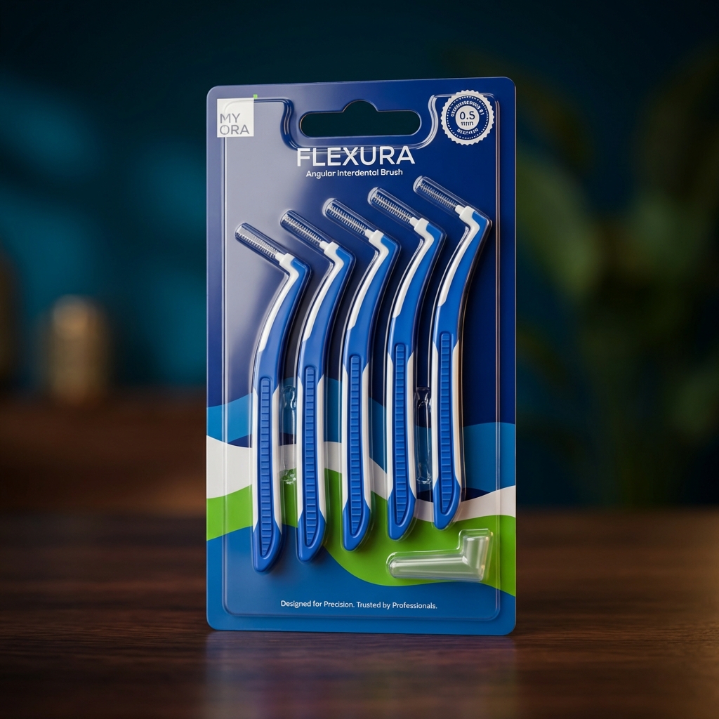 MyOra Flexura Angular Interdental Brush 0.5mm - Pack Of 1 (5 Pcs/Pack)