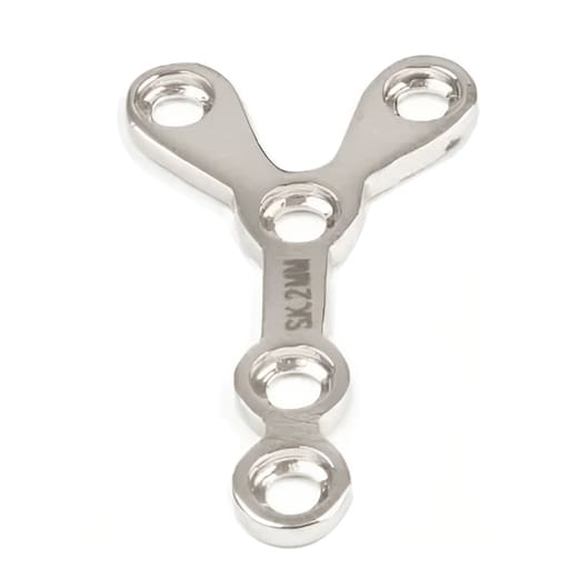 SK Surgicals SS Mini Bone Plates Y Shape With Gap - 2mm (200.580S) (Pack of 2)
