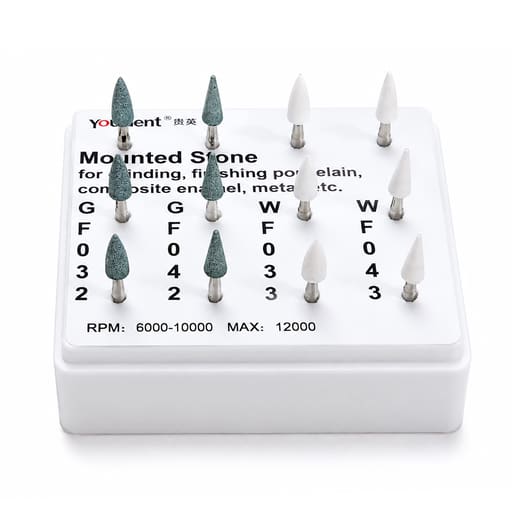 Youdent Complete Composite Contouring & Finishing Kit FG - TF012 | Assorted Green & White (Pack of 12)