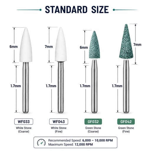 Youdent Complete Composite Contouring & Finishing Kit FG - TF012 | Assorted Green & White (Pack of 12)