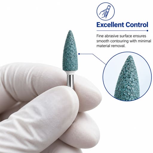 Youdent Complete Composite Contouring & Finishing Kit RA - TR012 | Assorted Green & White (Pack of 12)