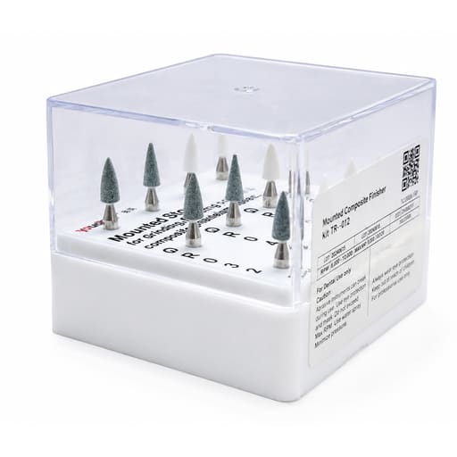 Youdent Complete Composite Contouring & Finishing Kit RA - TR012 | Assorted Green & White (Pack of 12)