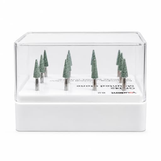 Youdent Composite Contouring & Shaping Kit FG - GF042 | Green Cone Shaped (Pack of 12)