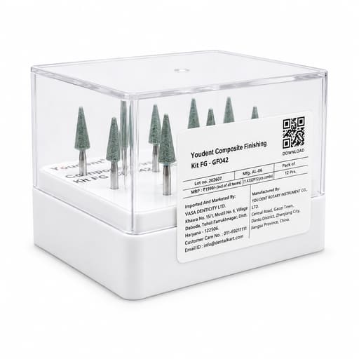 Youdent Composite Contouring & Shaping Kit FG - GF042 | Green Cone Shaped (Pack of 12)