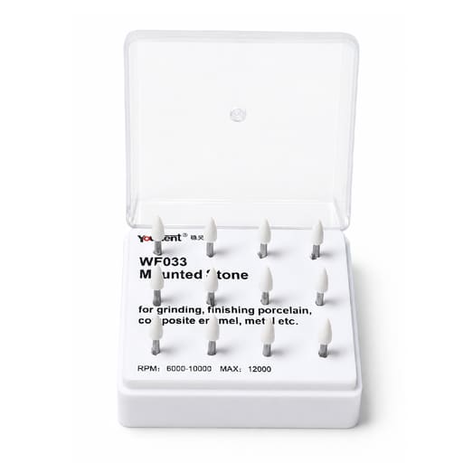Youdent Composite Interproximal & Groove Finishing Kit FG - WF033 | White Flame Shaped (Pack of 12)