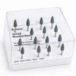 Youdent Composite Interproximal & Margin Refinement Kit RA - GR032 | Green Flame Shaped (Pack of 12) - 6