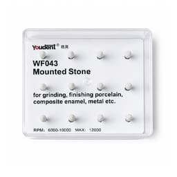 Youdent Composite Surface Finishing & Smoothing Kit FG - WF043 | White Cone Shaped (Pack of 12) - 6