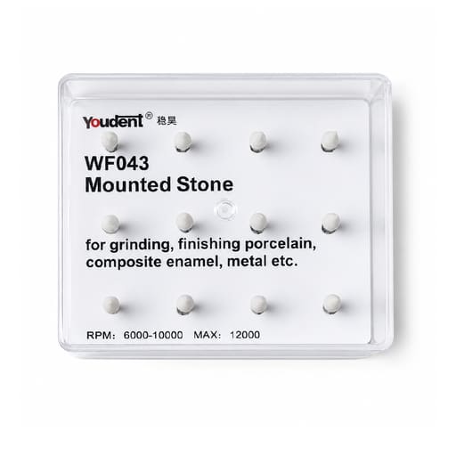 Youdent Composite Surface Finishing & Smoothing Kit FG - WF043 | White Cone Shaped (Pack of 12)