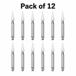 Youdent Composite Surface Finishing & Smoothing Kit RA - WR043 | White Cone Shaped (Pack of 12) - 1