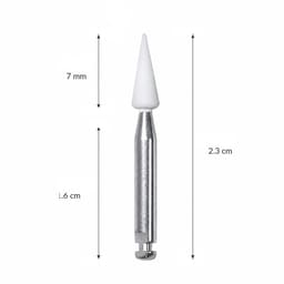 Youdent Composite Surface Finishing & Smoothing Kit RA - WR043 | White Cone Shaped (Pack of 12) - 4