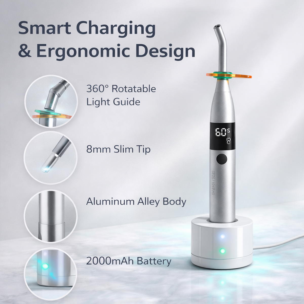 SuperEndo CuraOne 1 Second Light Cure Unit With Caries Detection