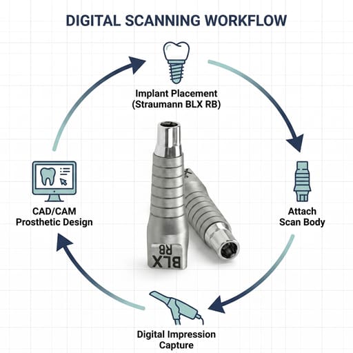 Dentaltech Straumann BLX RB Compatible Scan Body